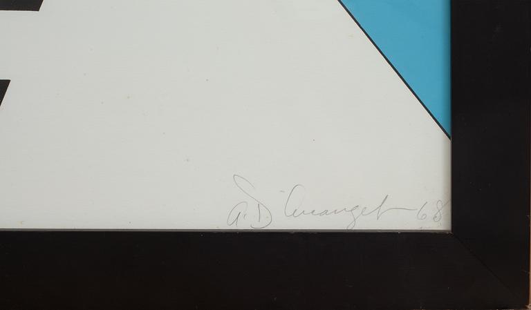 ALLAN D'ARCANGELO, färgserigrafi, signerad o daterad -68.