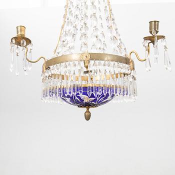 Chandelier in the late Gustavian style, 19th century.