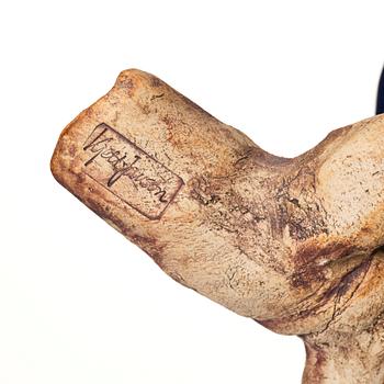 Kjell Janson, sculpture, bunch of grapes, own studio, Mora, Sweden 2000.