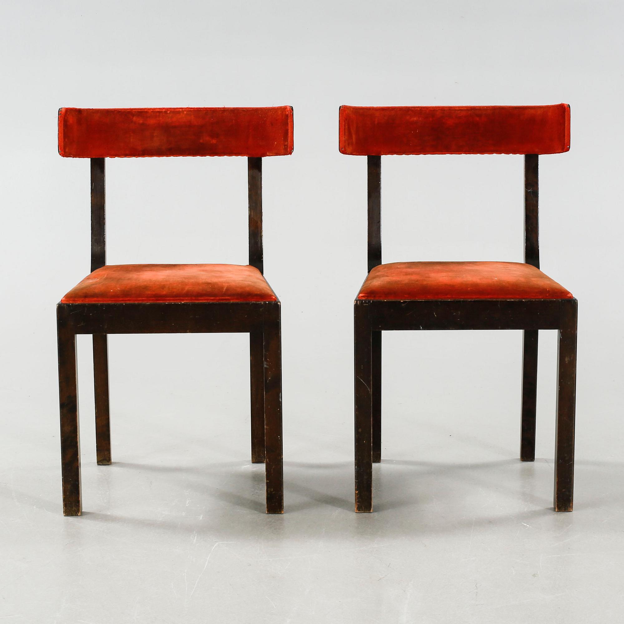 STOLAR, ett par, "Svea", Nordiska Kompaniet, 1930-tal.