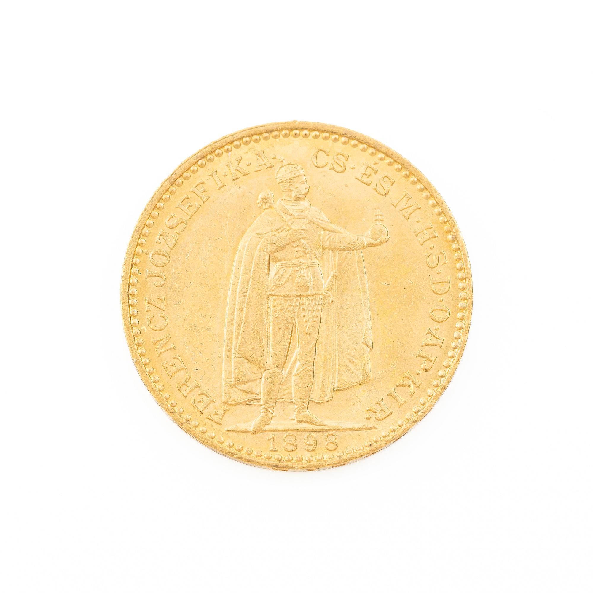 Gold coin, Hungary, 20 Korona, 1898.