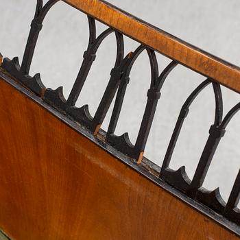 A mid 19th century Biedermeier bedframe.