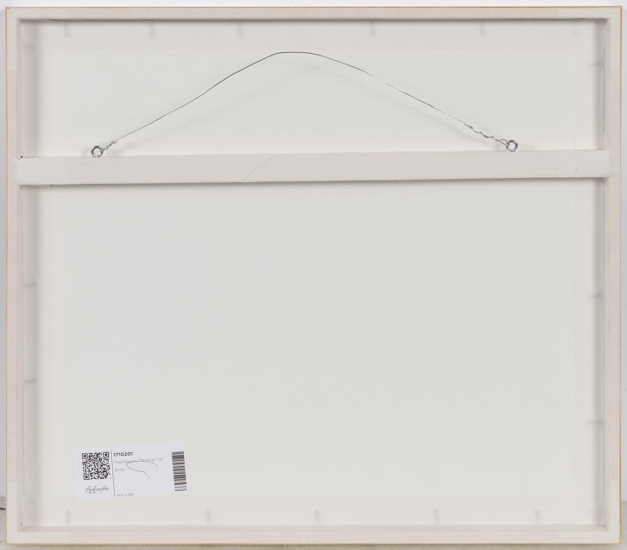 Thea Ekström, "Till Oscar".