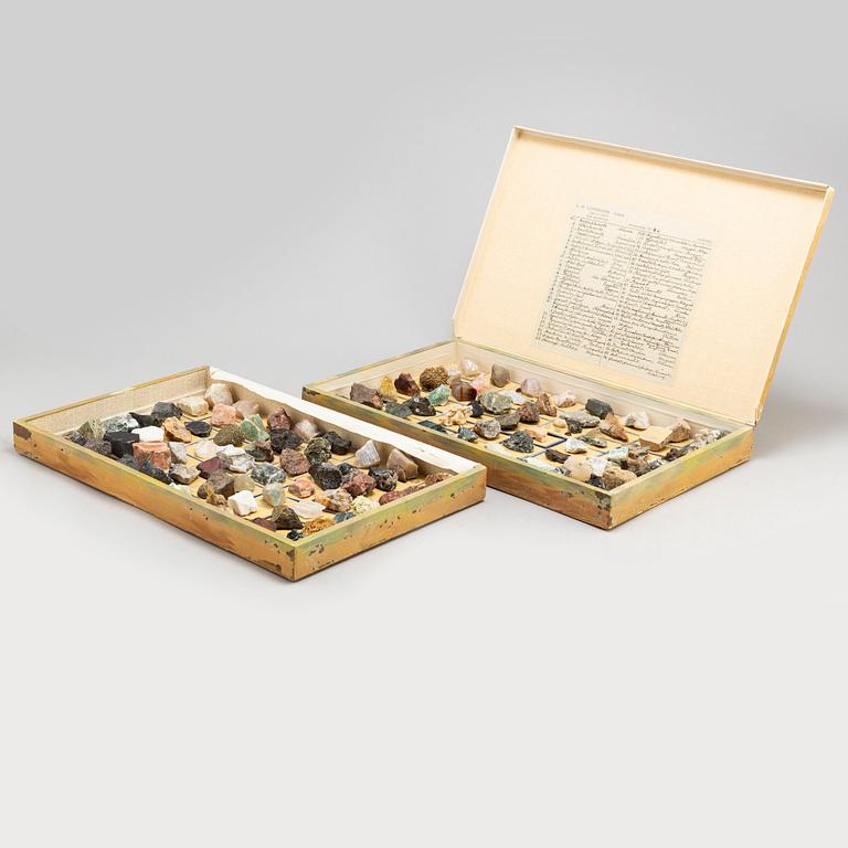 A circa 1900 collection of 112 mineral samples.