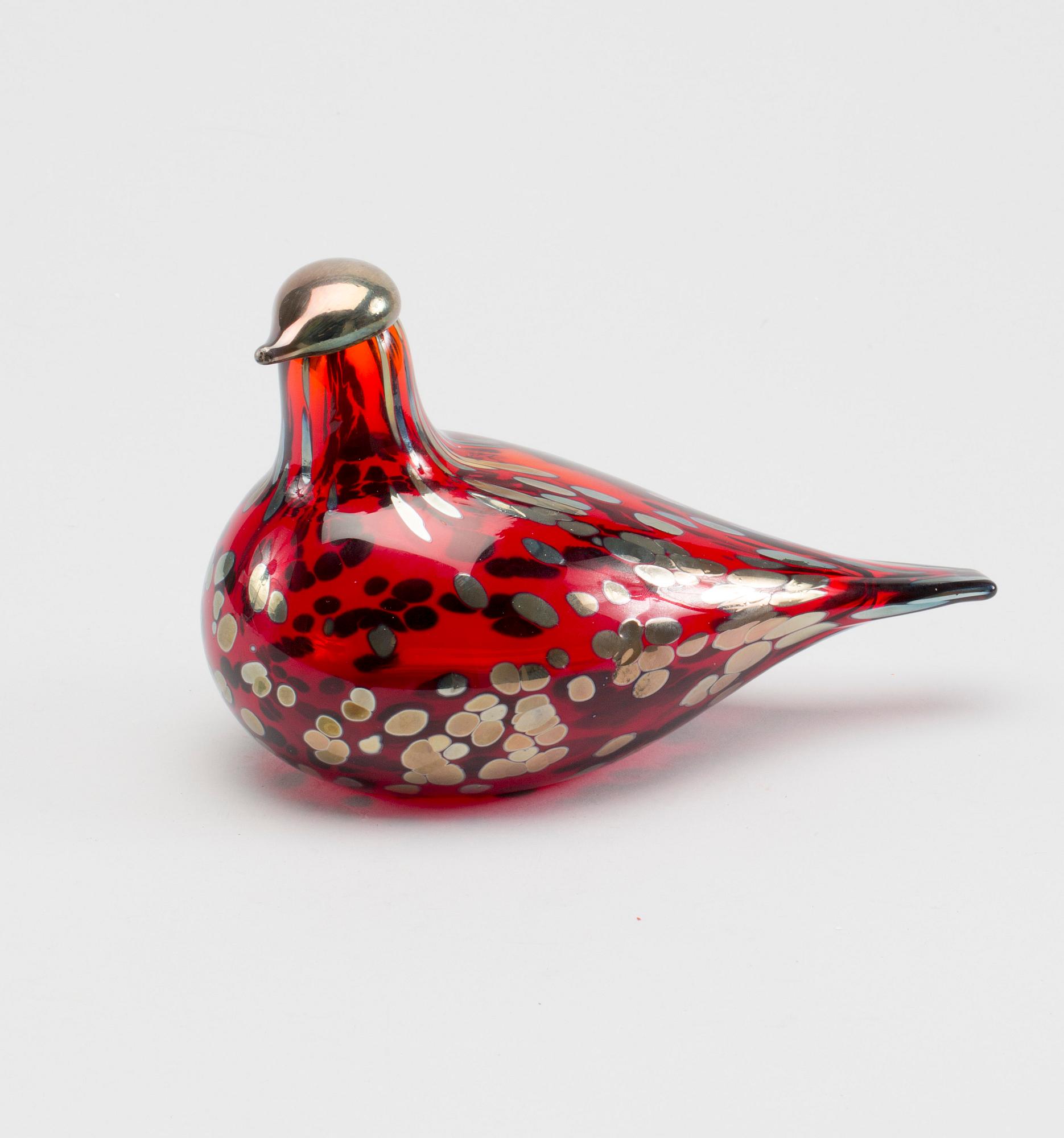 SKULPTUR, glas, Oiva Toikka, Iittala. 1900-talets andra hälft.
