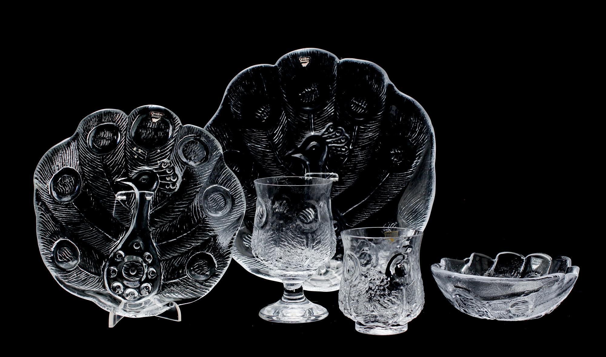 SERVIS, 40 del, glas, "Eden", Lars Hellsten, Orrefors.
