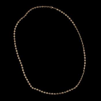 HALSKEDJA, guld 18 K, Balestra, 1900-talets andra hälft. Vikt ca 44 gram.