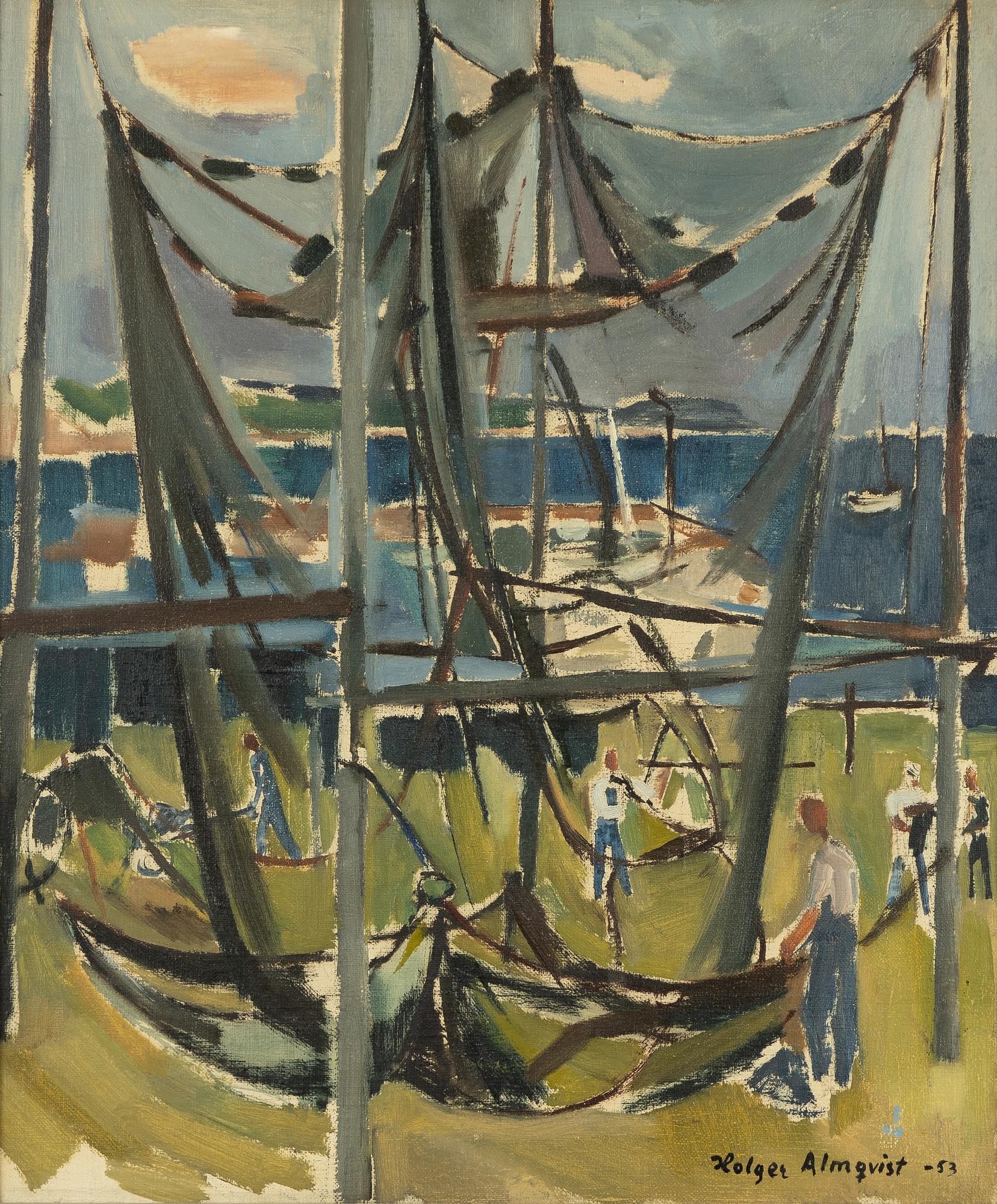 Holger Almqvist,  "Båtar och skötar".