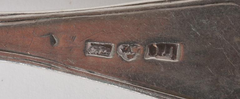 PARTI BESTICK, c:a 35 delar, silver, England och Sverige.