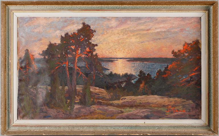 FRANS GARD, olja på duk, signerad.