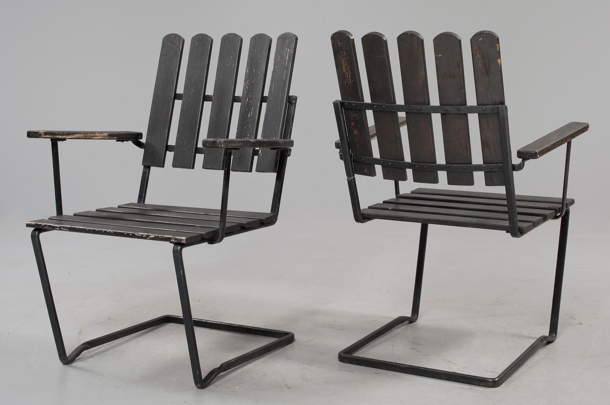 TRÄDGÅRDSGRUPP, 3 delar, "A2" samt "6A", Grythyttan, 1900-talets mitt.