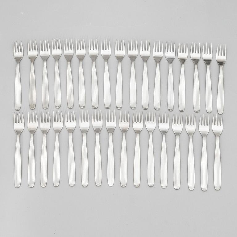 Kaj Franck, bestickserie, 220 st, rostfritt stål, "Scandia", Hackman Sorsakoski. Formgiven 1952.