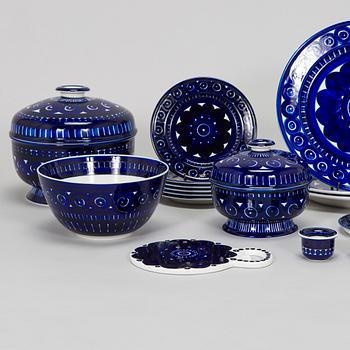 Ulla Procopé, a 58-piece 'Valencia' porcelain tableware set for Arabia, Finland.