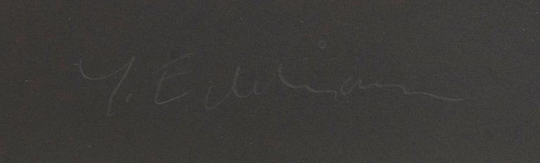 Yrjö Edelmann, a signed colour lithograph.