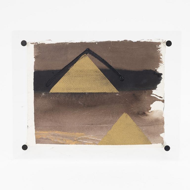 Lars Lerin, watercolour/postcard.