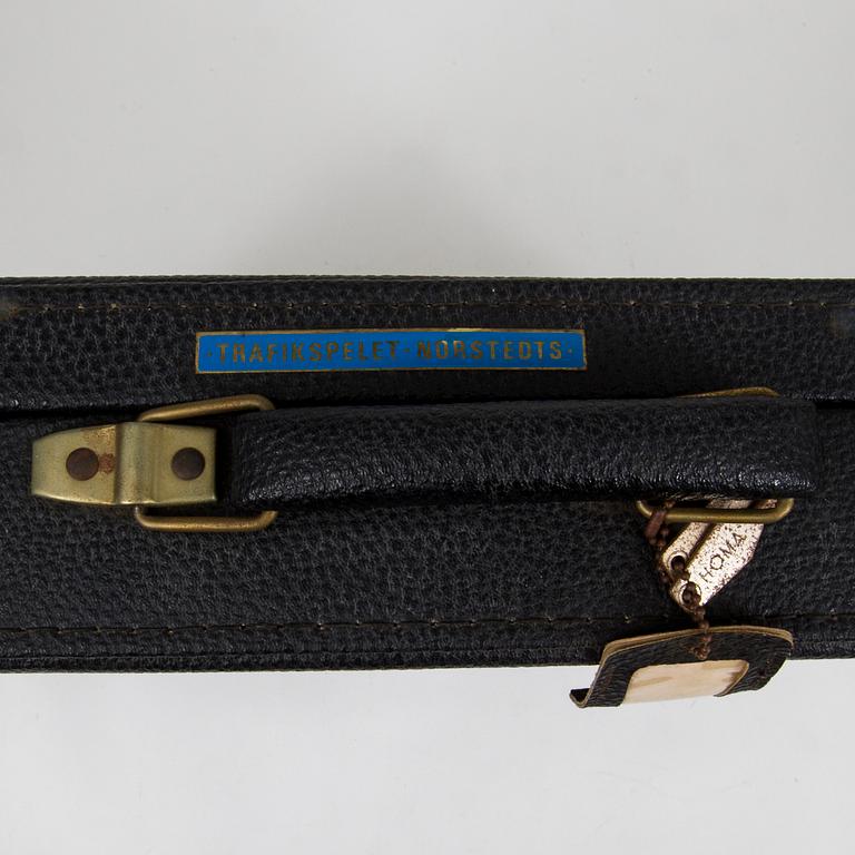 A set of Norstedts trafikspel containing Tekno and Lesney vehicles 1960s.