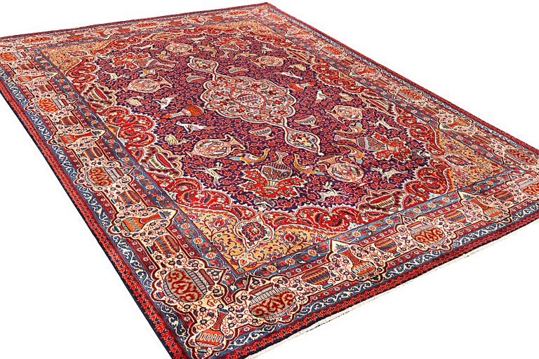 A Kashmar carpet, c. 415 x 285 cm.