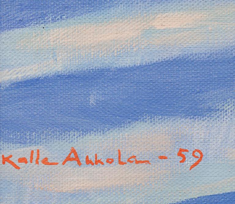 KALLE AKKOLA, olja på duk, sign. och dat. -59.