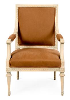 338. A GUSTAVIAN ARMCHAIR BY ERIK ÖHRMARK,