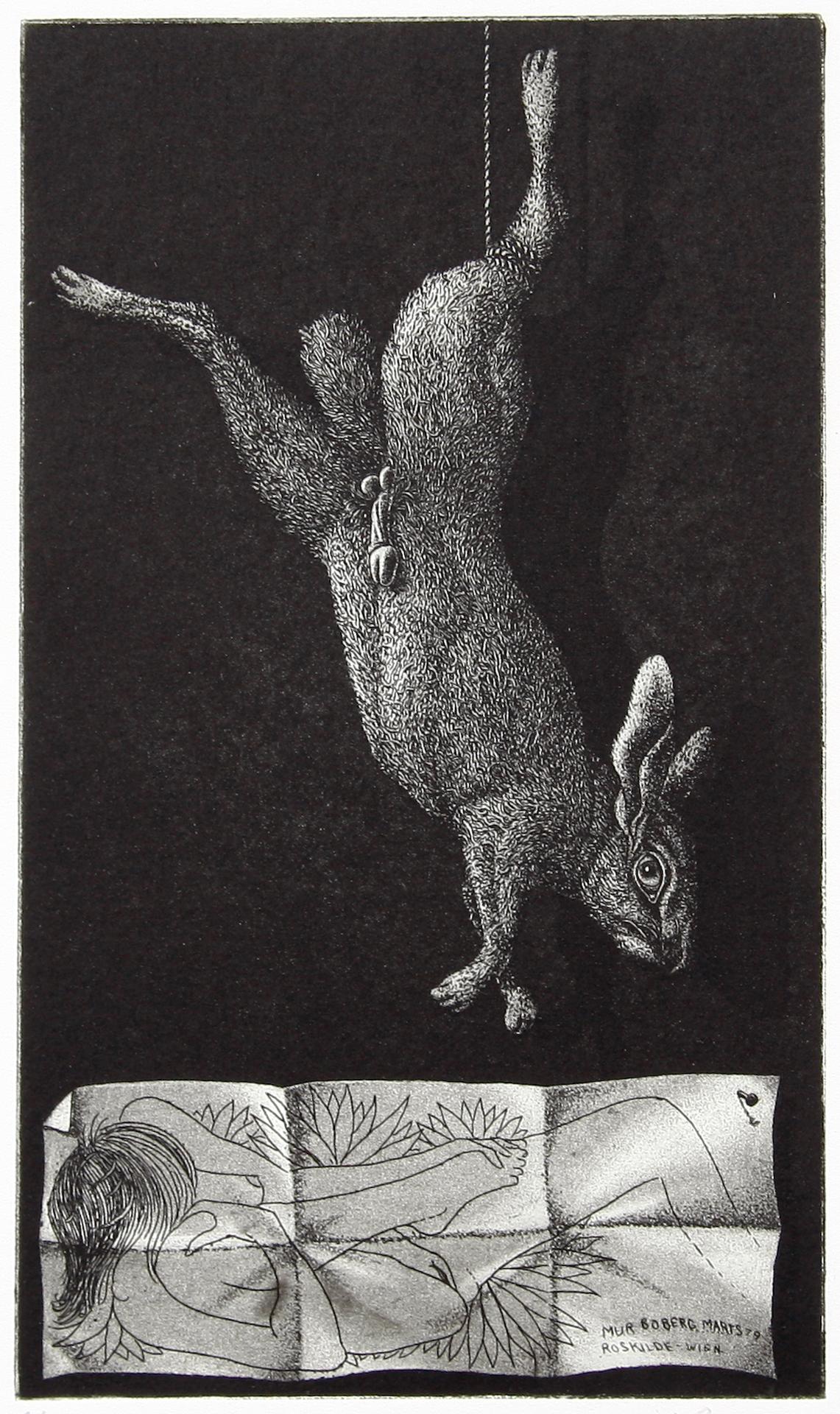 JÖRGEN BOBERG, mapp med 7 st, etsningar, sign o numr 6/130. 1979.