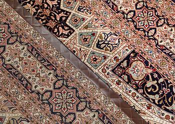 A part silk Tabriz carpet, so called 50 Radj, c. 300 x 200 cm.