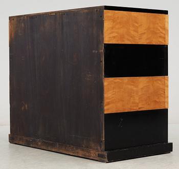 An Axel Einar Hjorth birch chest of drawers, 'Grand', Nordiska Kompaniet, NK, Stockholm 1930.