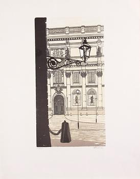 PARTI GRAFIK, 8 delar. Bla Stig Claesson.