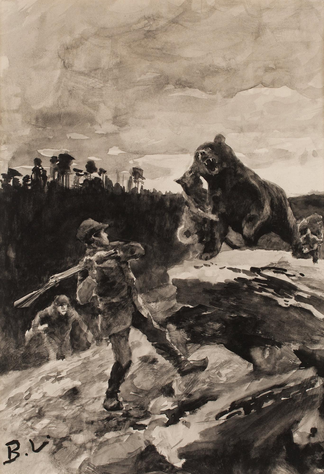 Bruno Liljefors, Bear Hunt.