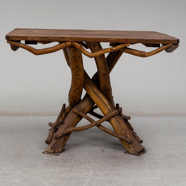 TRÄDSGÅRDMÖBEL, 5 delar, sk grenmöbel, 1900-tal.