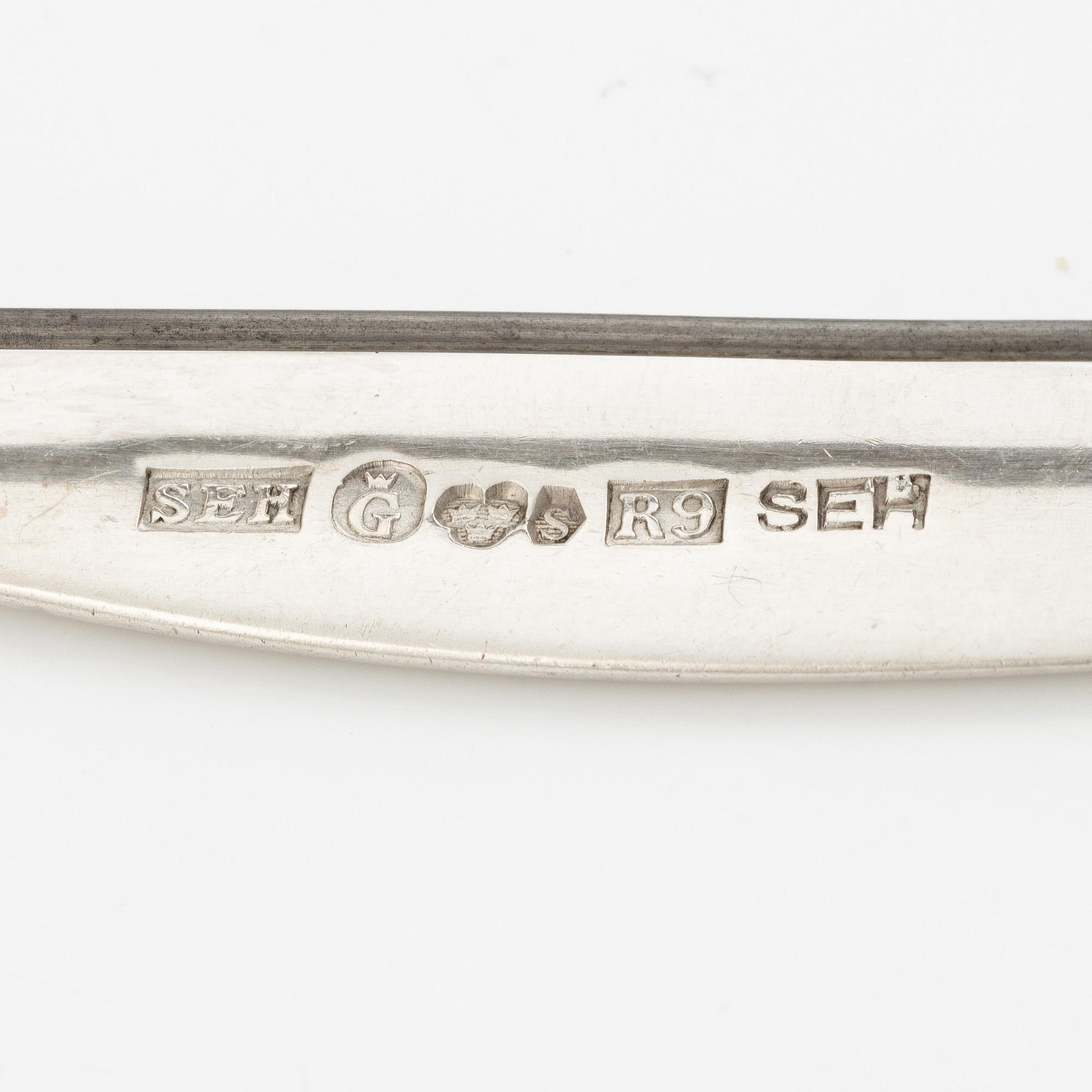 Sven-Erik Högberg, brooch, silver, Gothenburg 1967.