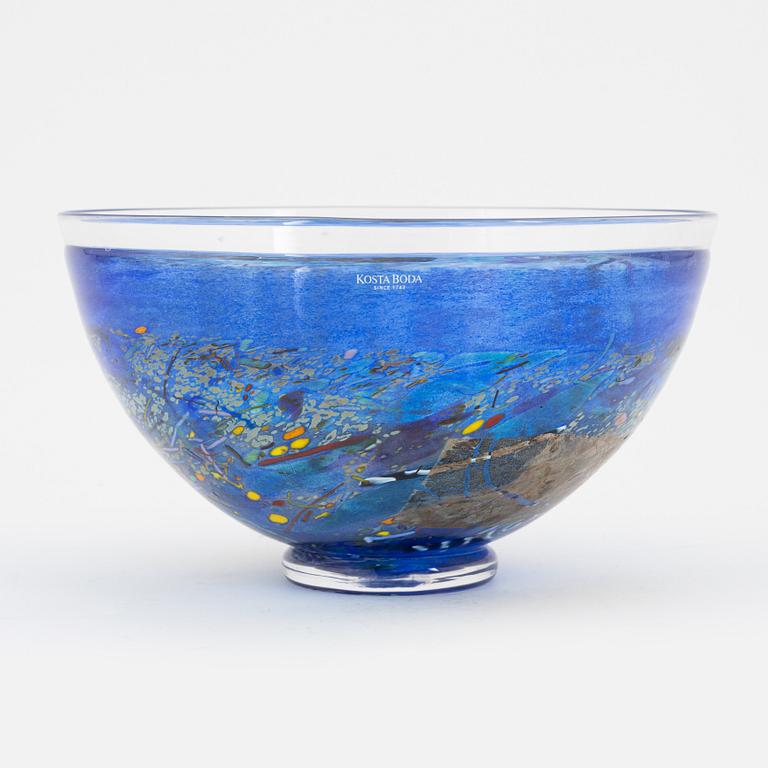 Bertil Vallien, a glass bowl, Kosta Boda.