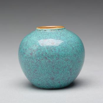 A 'Robins Egg' glazed brush washer, Qing dynasty (1644-1912).