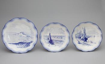 MATSERVIS, 57 delar, "Terre de fer Vermont feres", Paris, omkring 1900.