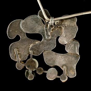 HÄNGSMYCKE, sterlingsilver, unikt, Ibe Dahlquist, troligtvis 1970-tal.