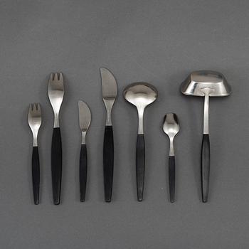 A 'Folke Arstrlm 'Focus De Luxe' steel cutlery, Gense (45 pieces).
