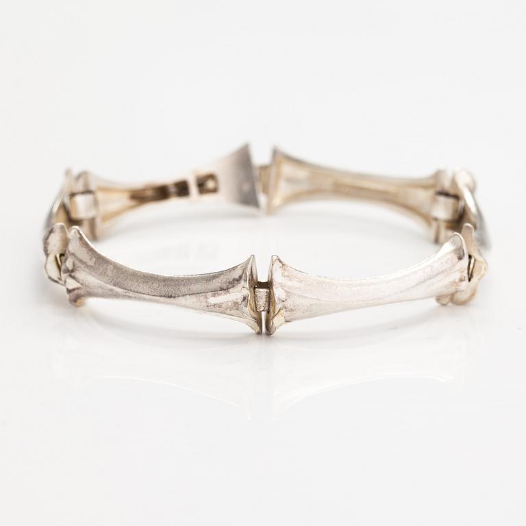 Björn Weckström, A sterling silver bracelet. Lapponia 1985.