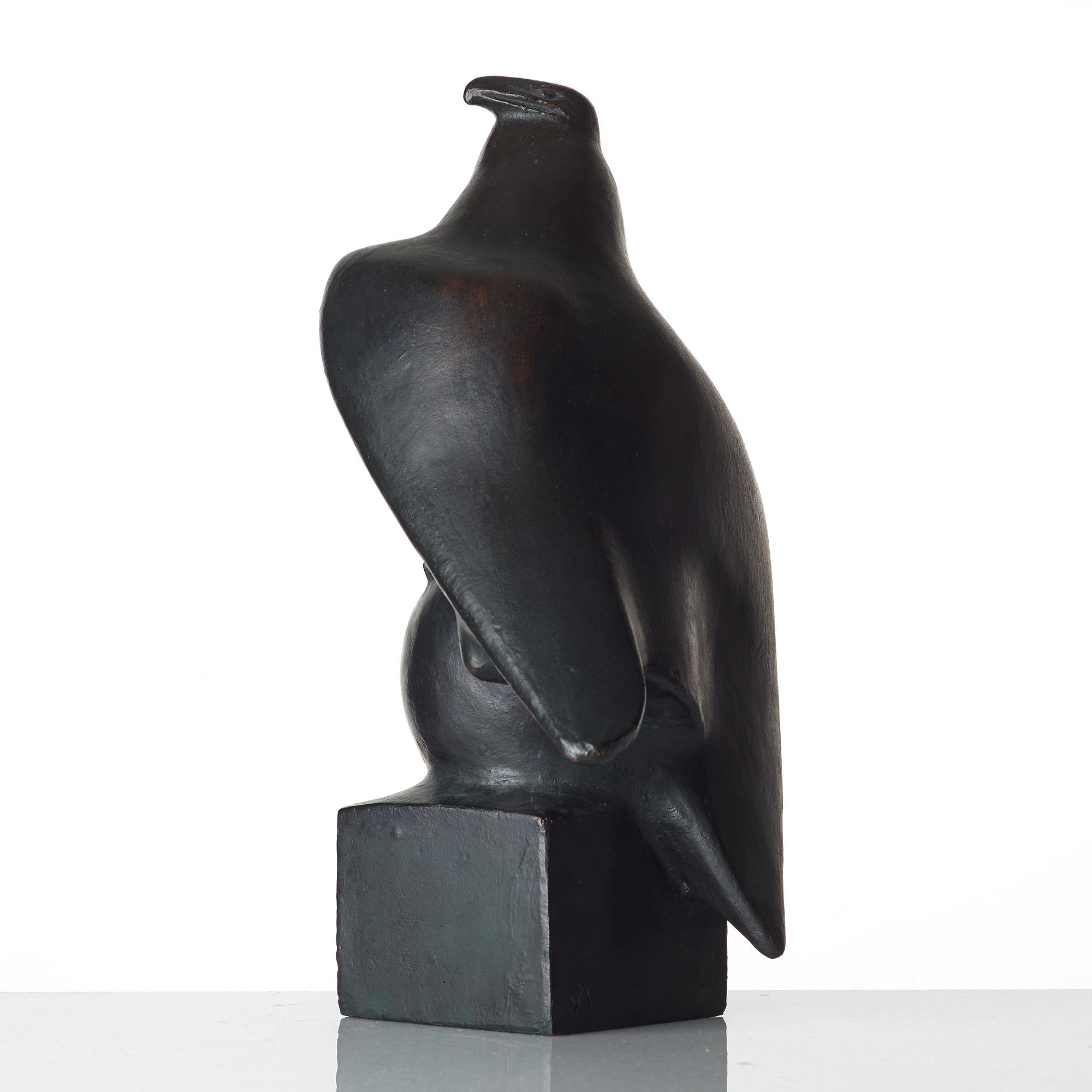 CARL MILLES, sculpture. Bronze, signed with a stamp CM and numbered 12/12. Height 34 cm.