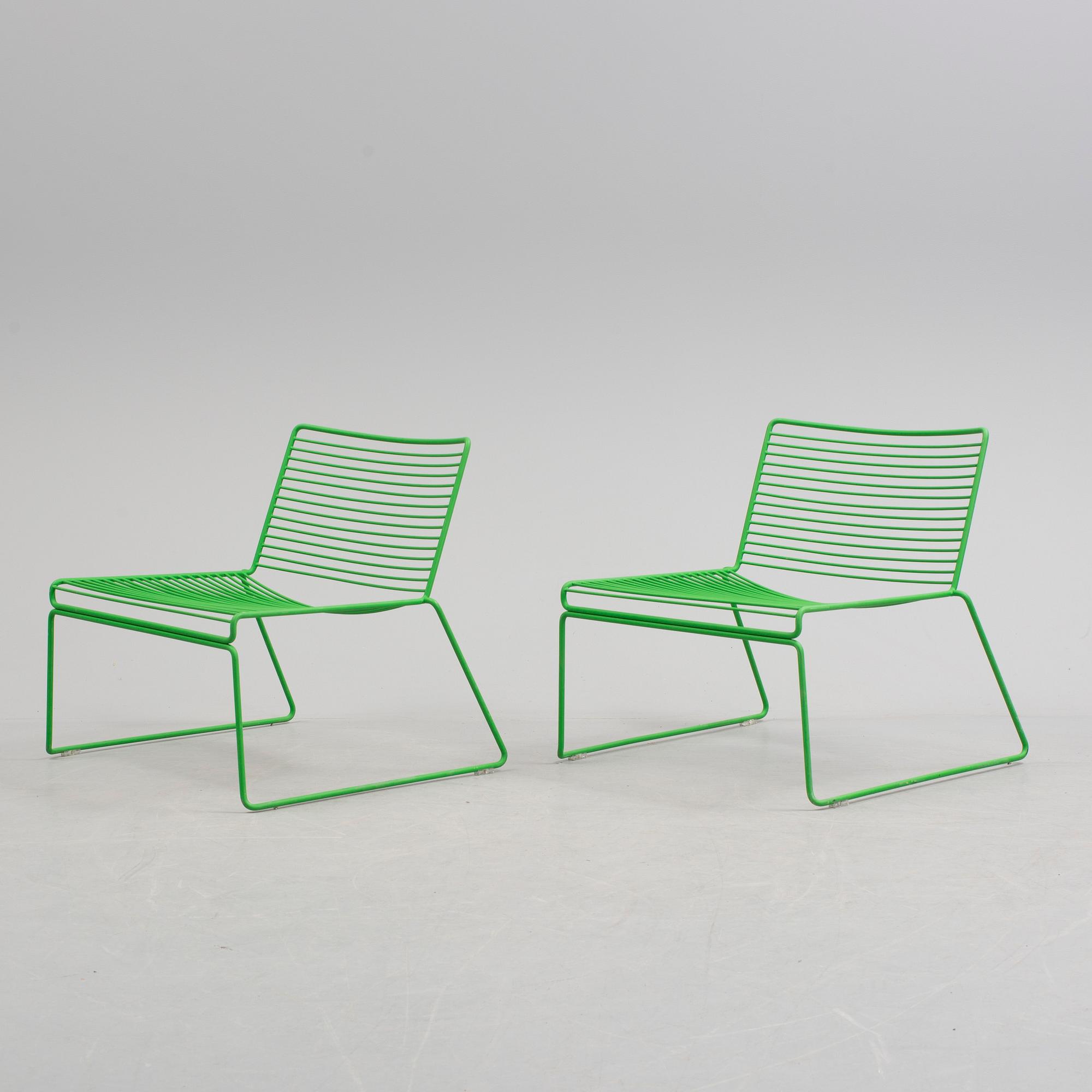 HEE WELLING, a pair of 'Hee Lounge Chairs', HAY, 21st Century.