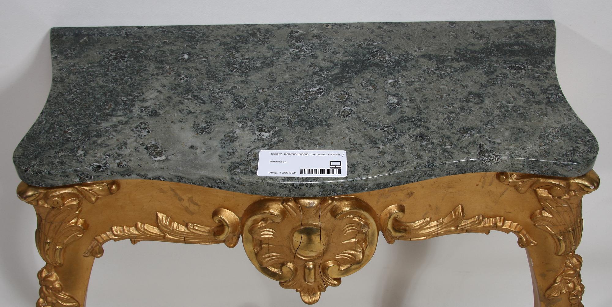 KONSOLBORD, rokokostil, 1900-tal.
