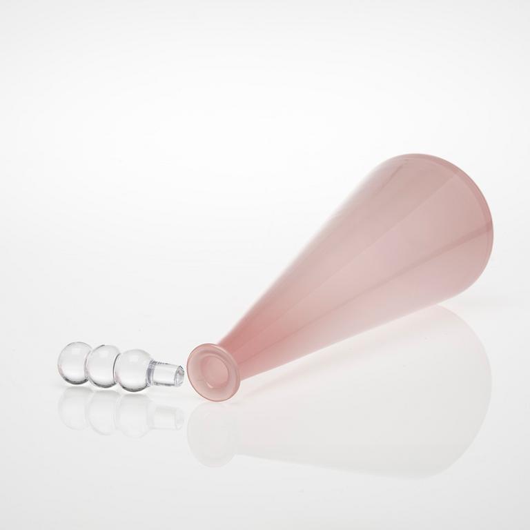 FLASKA, glas, "Tzarina", signerad Nanny Still, Riihimäen Lasi.