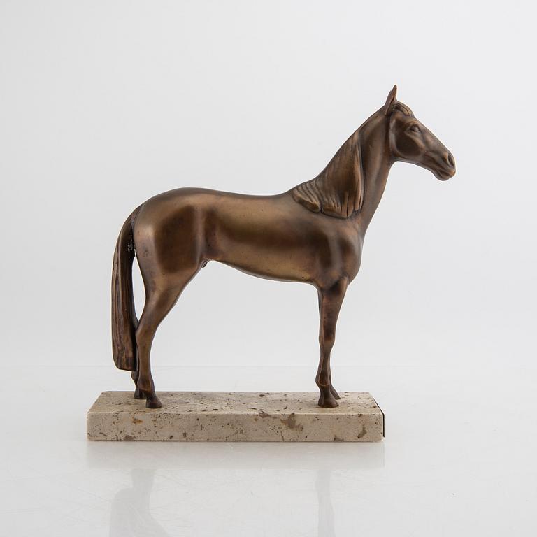 A 20th century bronze sculpture.