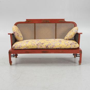 A Swedish Grace sofa, armchair and coffee table, Herbert Anderssons Möbelverkstäder, 1920's.