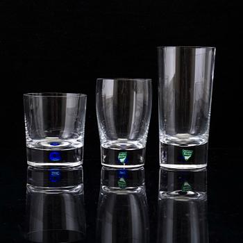 ERIKA LAGERBIELKE, glasservis, 232 delar, "Intermezzo", Orrefors, 1900-talets andra hälft.
