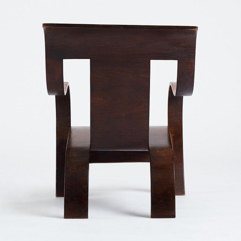 Gerald Summers, an easy chair, probably executed on license in Sweden for Makers of Simple Furniture, 1930-40's.