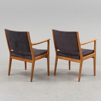 A pair of armchairs by Karl Erik Ekselius, JOC, Vetlanda, 20th century.
