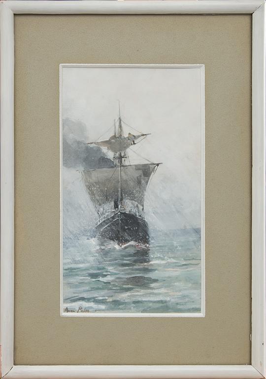 ANNA PALM DE ROSA, akvarell. Signerad.