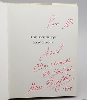 BOK, "Le Message biblique Marc Chagall", Fernand Mourlot, Paris, signerad.