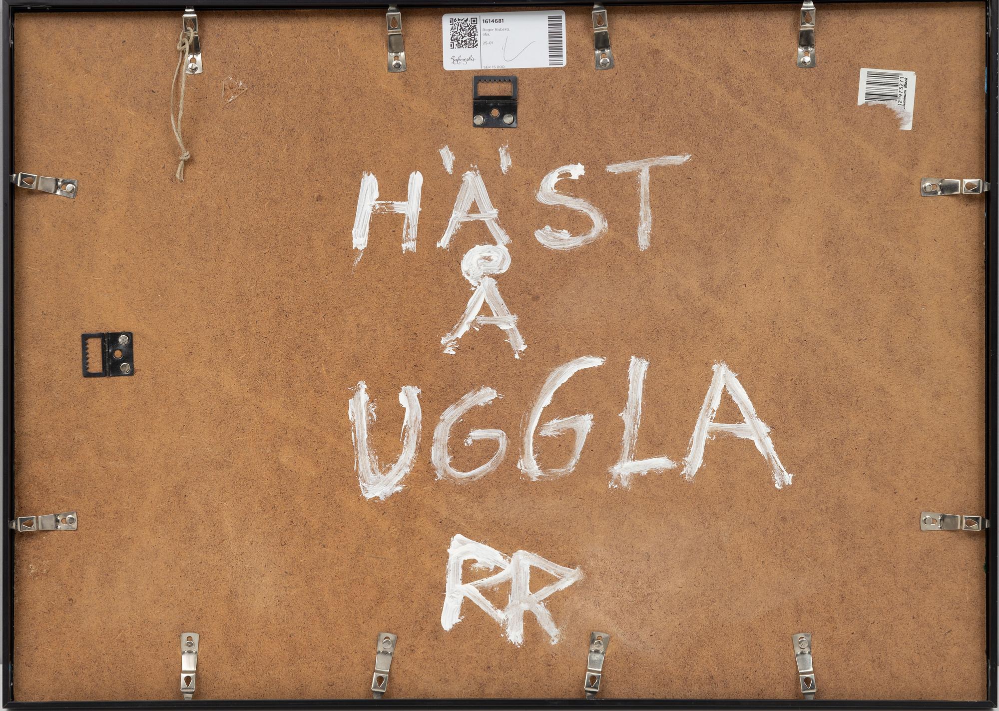 Roger Risberg, "Häst å uggla".