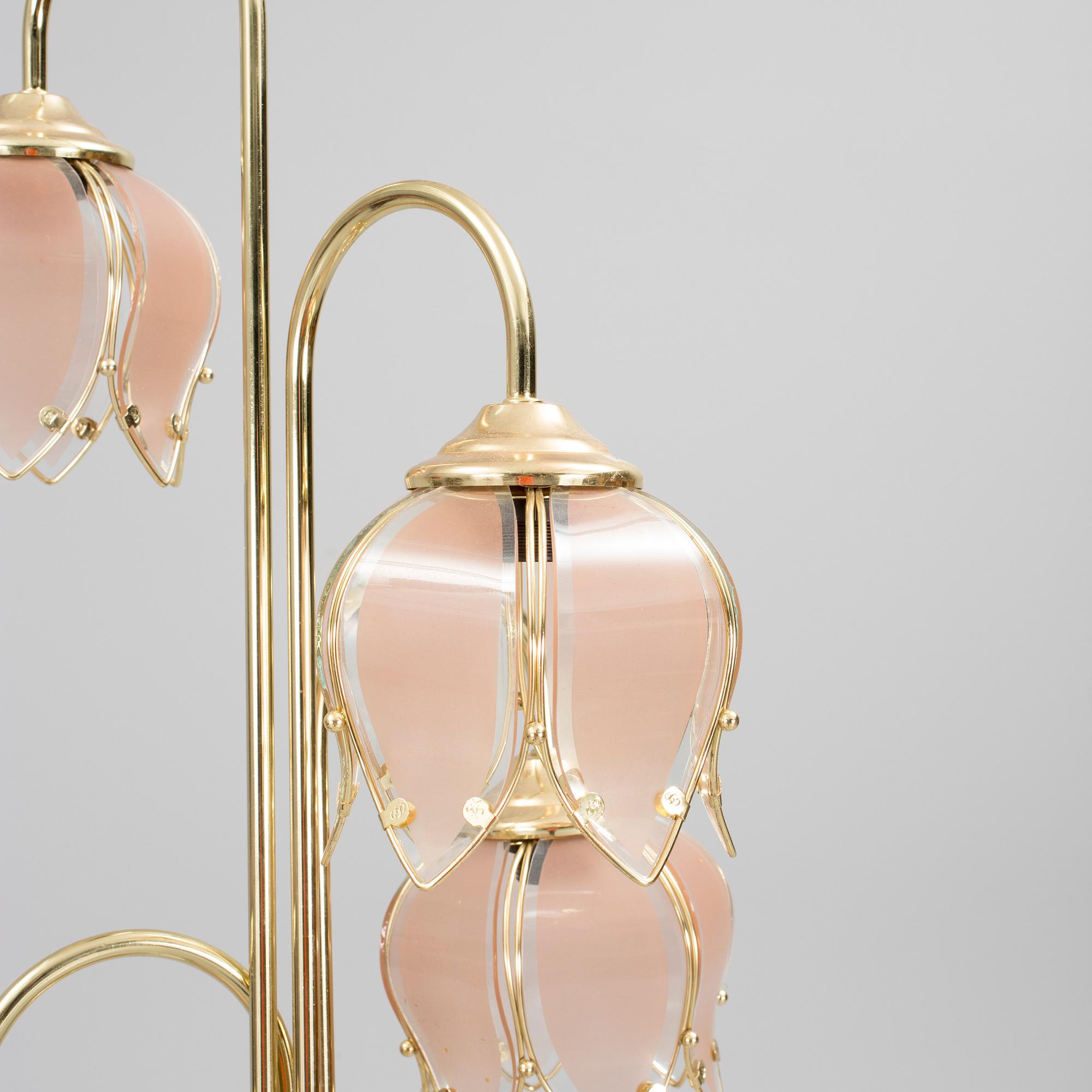 Golvlampor, ett par, Cottex, 1900-talets senare del.