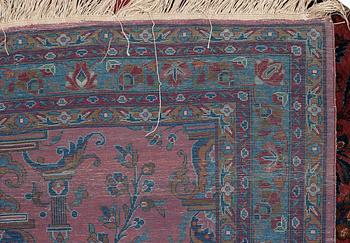 SEMI-ANTIQUE SILK KASHAN.